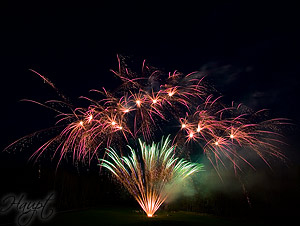 Feuerwerk Flammenshow